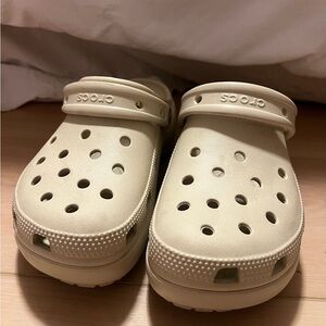 Women’s Platform Crocs in ‘Bone’ Size 7